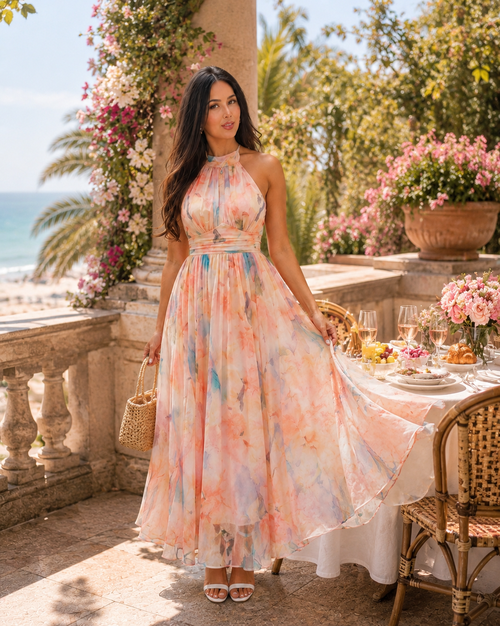 French Bloom Maxi Dress