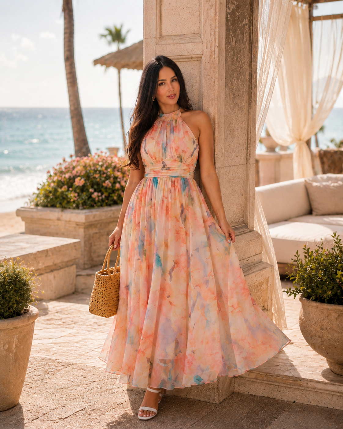 French Bloom Maxi Dress
