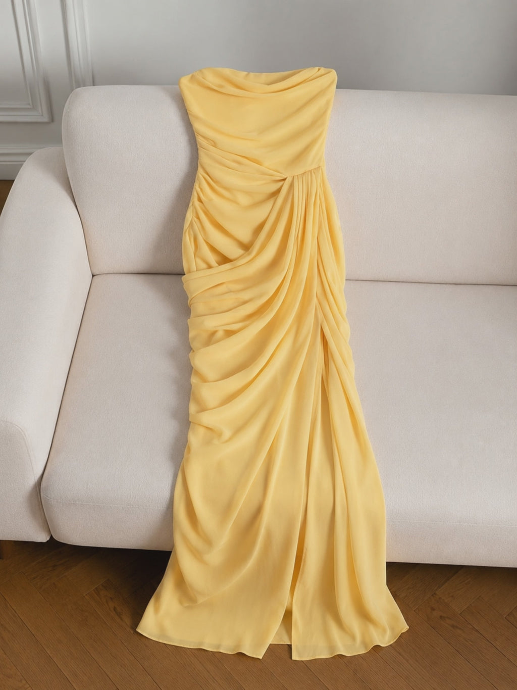 Élan Luxe Strapless Dress